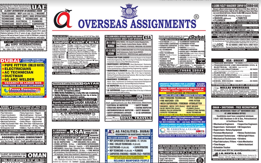 Assignment Abroad Times 23rd November 2022