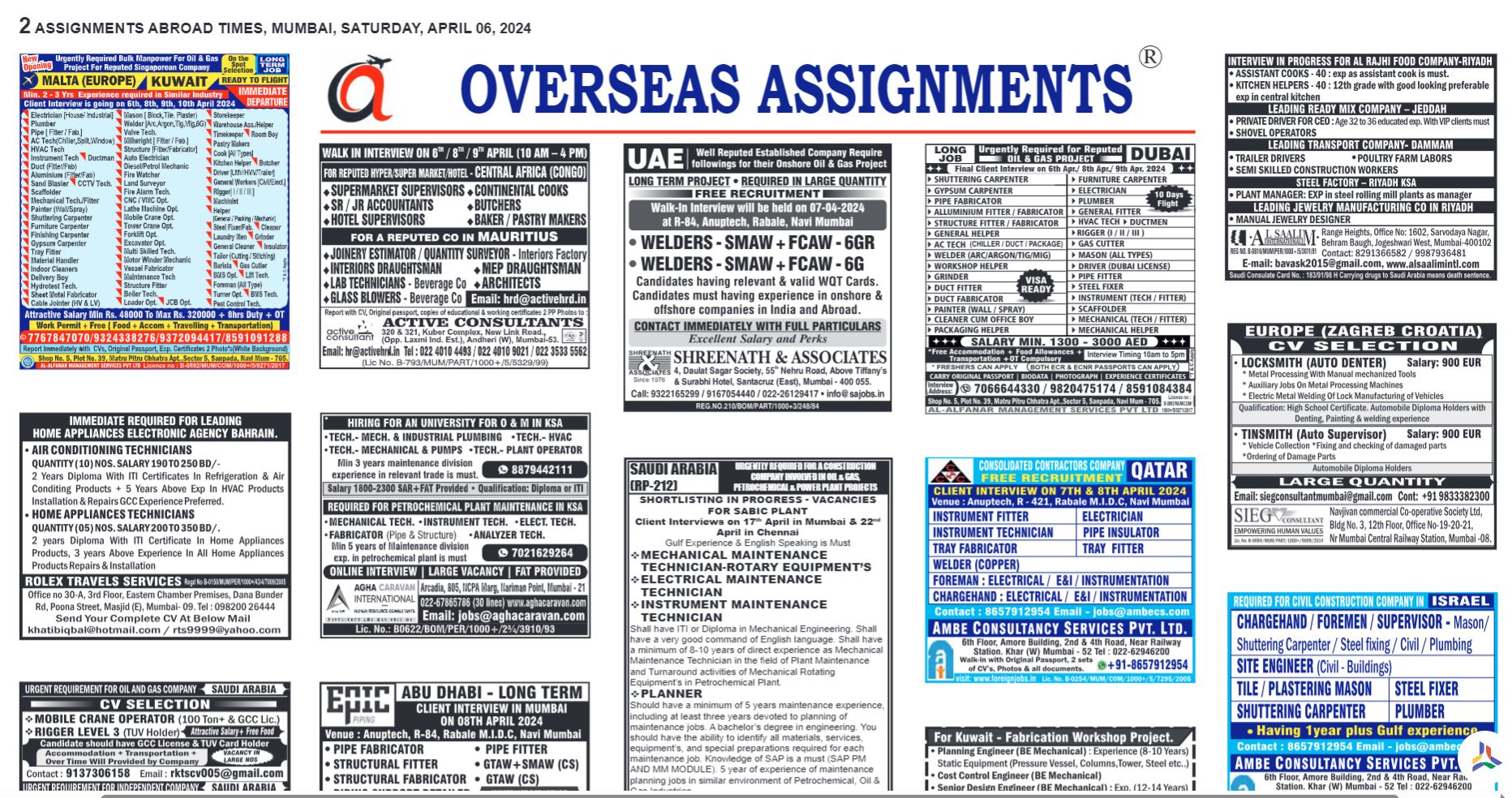 assignment abroad times 1 feb 2023