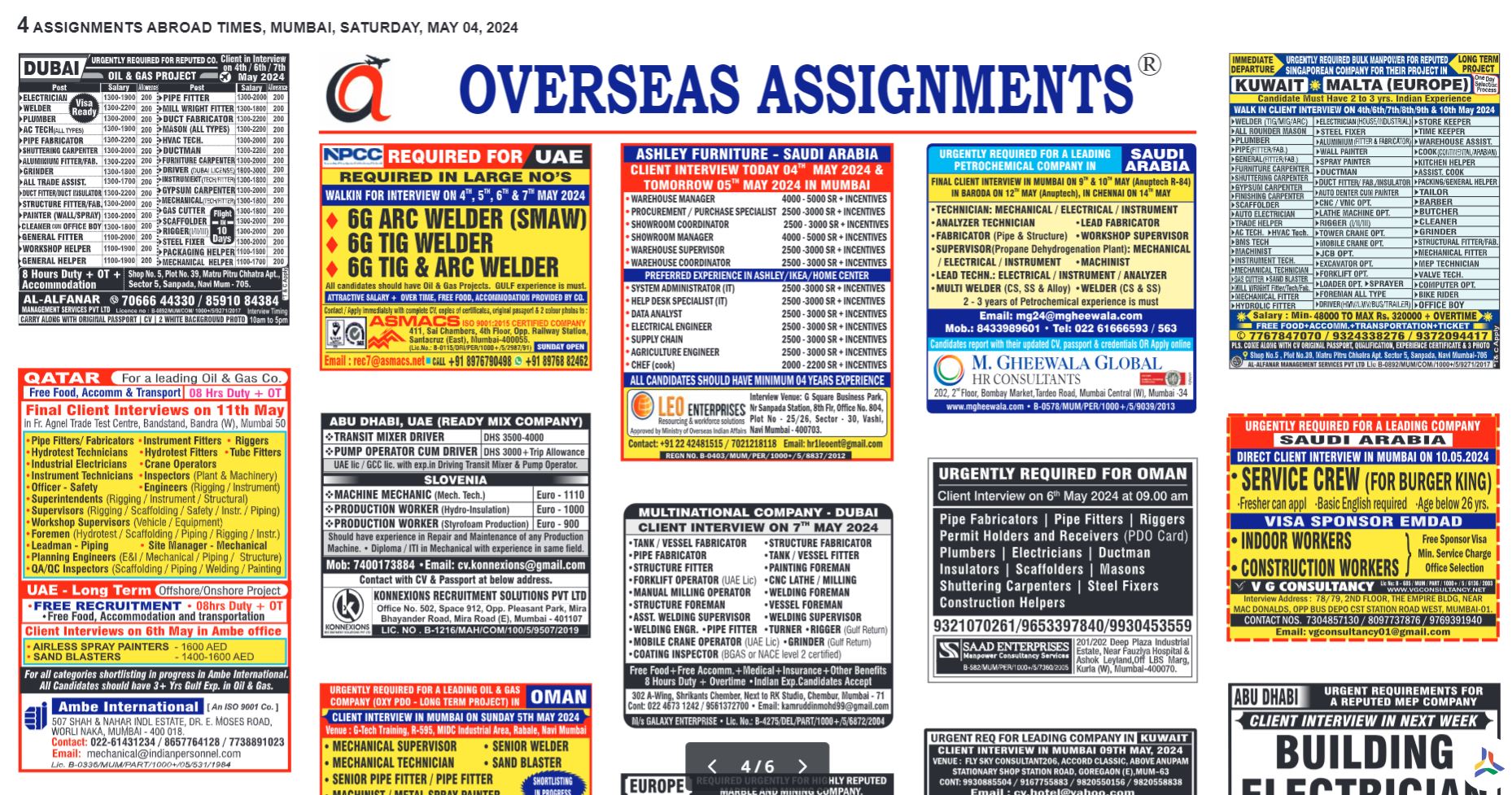 assignment abroad times 4 june 2022