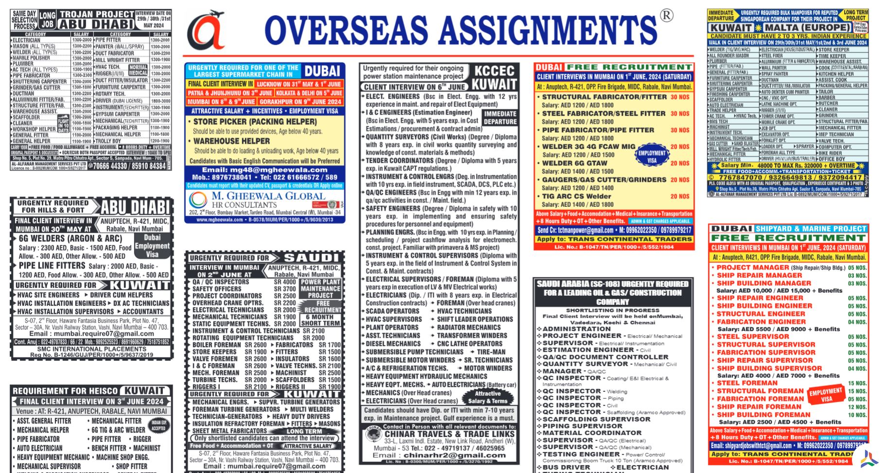 assignment abroad latest news paper