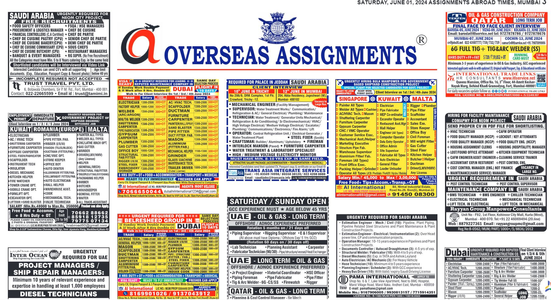 assignment abroad t