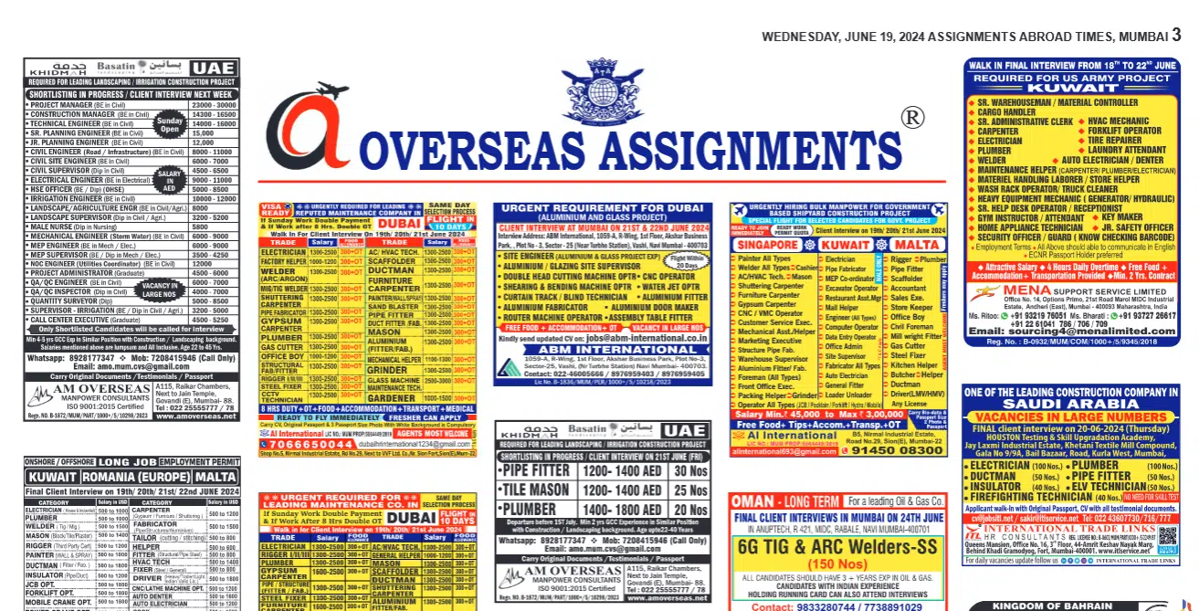 assignment abroad times august 2022