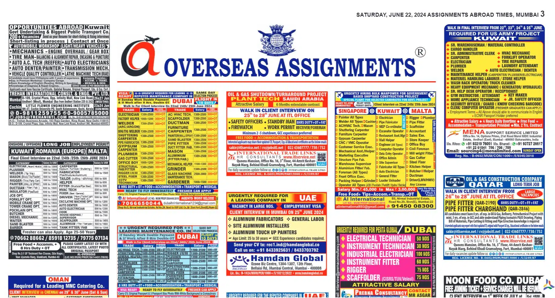 assignment abroad times e newspaper