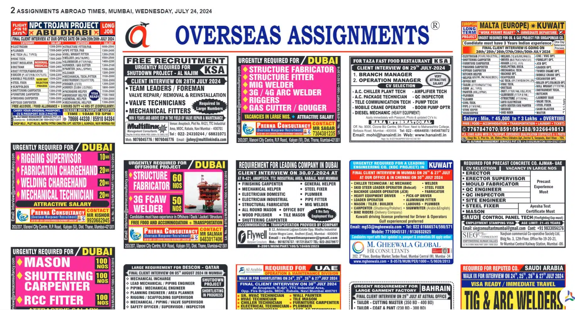 assignment abroad newspaper