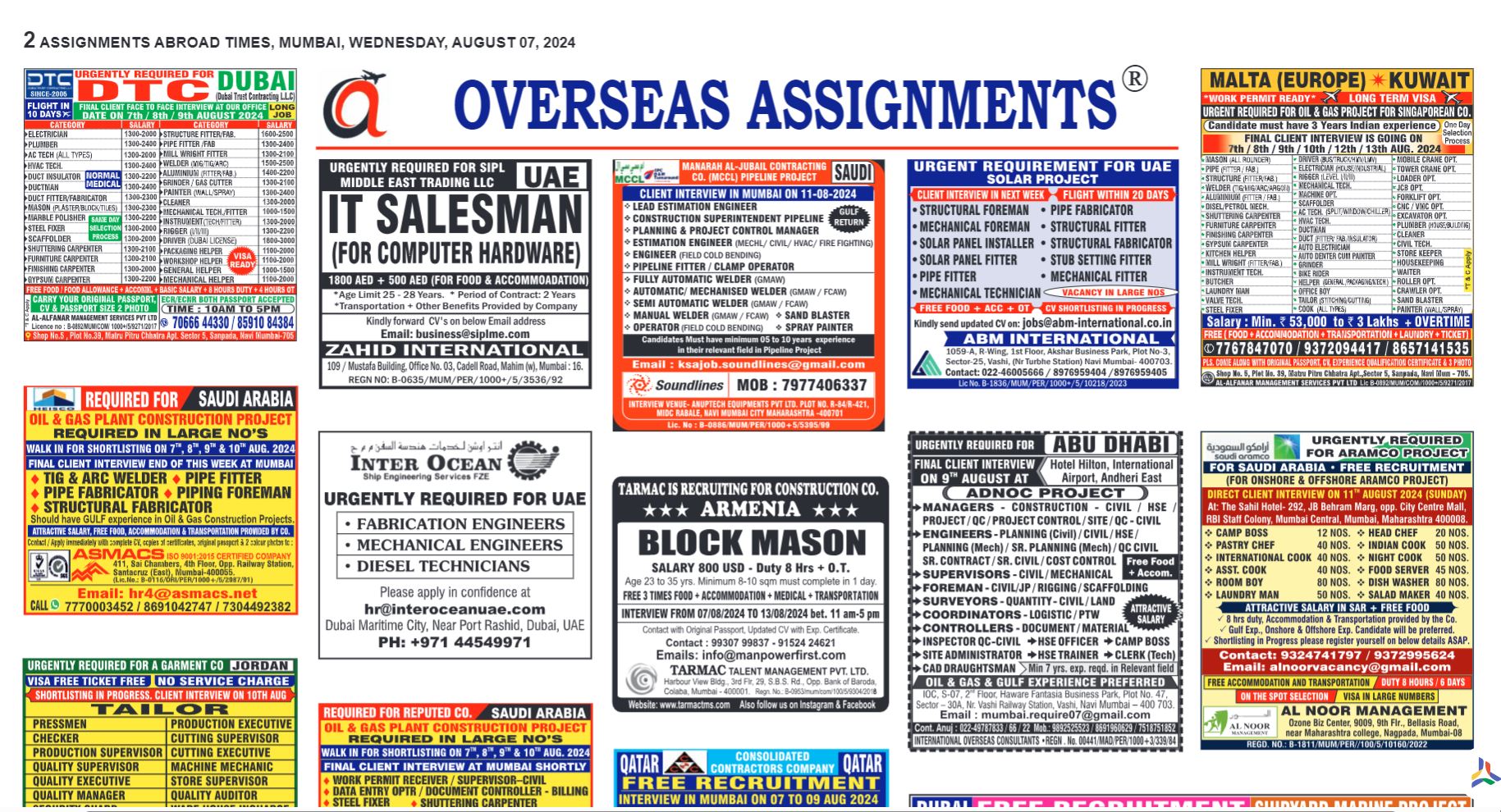 assignment abroad newspaper