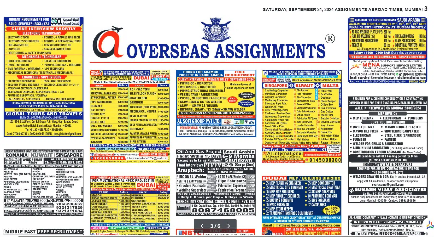 assignment newspaper