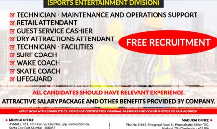 Urgent Requirement for Red Sea Project – Saudi Arabia