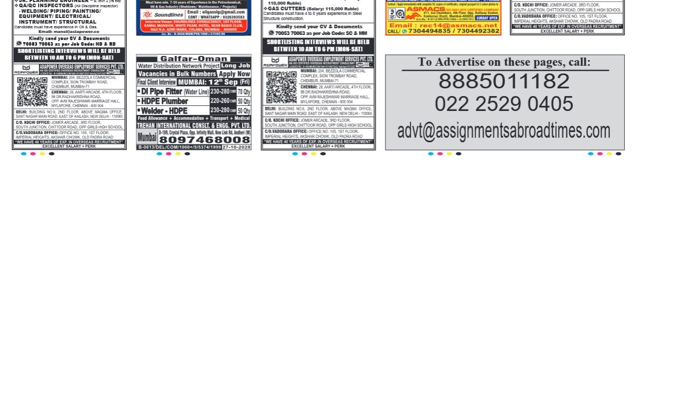 assignment abroad times 03rd Sept 25