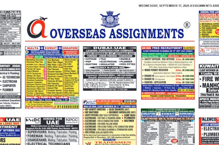 Assignment Abroad Times 17th Sept 2025